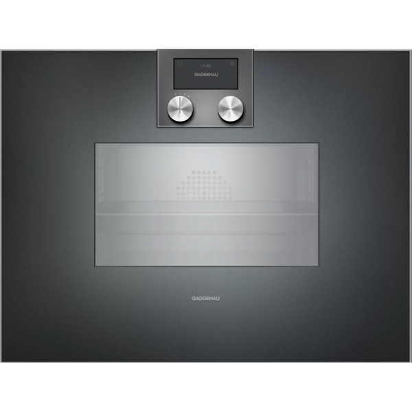Gaggenau BS471102 60cm 嵌入式蒸焗爐（無煙煤）：13種烹調模式、恆定供水、Home Connect
